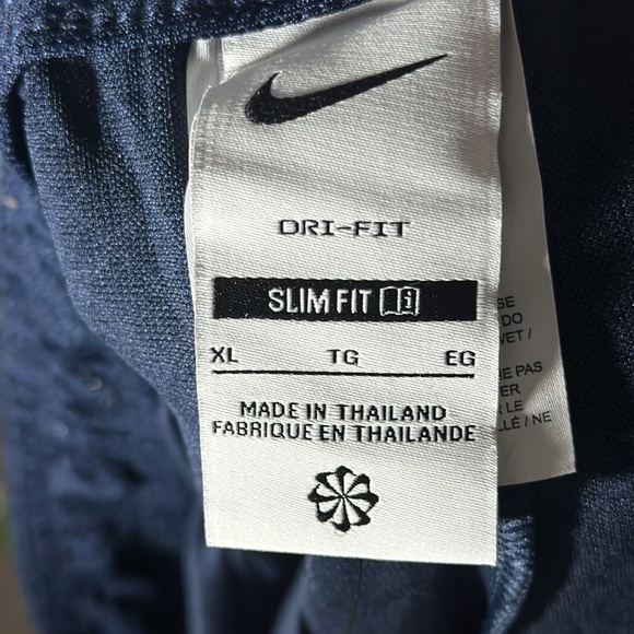 Nike new geometric pattern navy blue slim fit athletic workout shorts - Picture 6 of 7